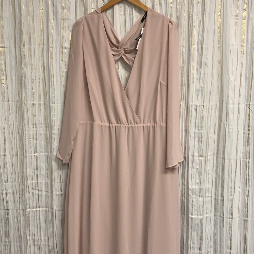 Blush Pink Plus Size Maxi Dress